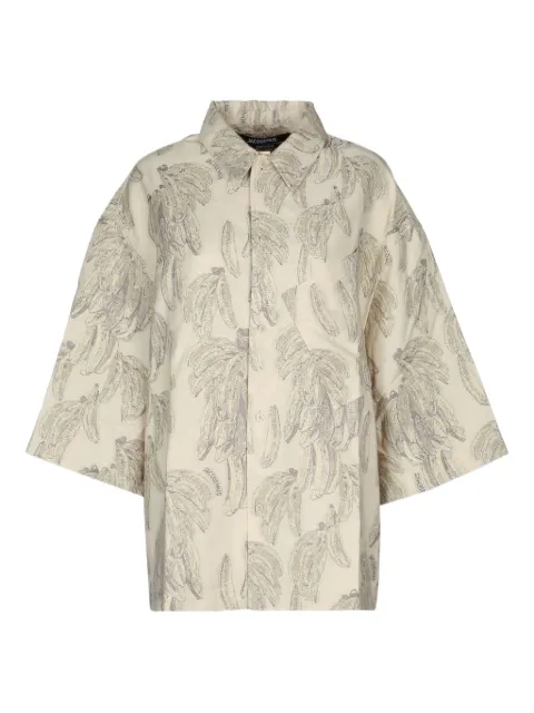 Jacquemus camisa oversize con bananas estampadas