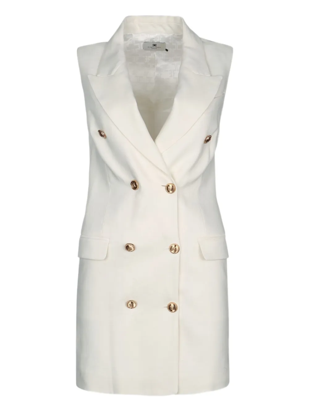 ELISABETTA FRANCHI SLEEVELESS BLAZER DRESS