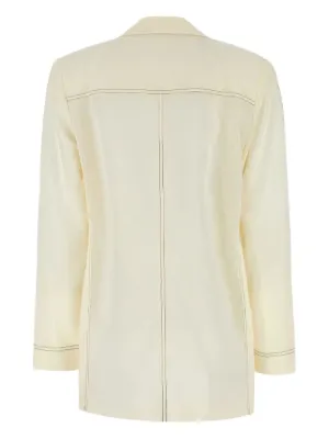 アウターその他 PHILOSOPHY DI LORENZO SERAFINI Woman Blazer Ivory 05010727 Philosophy Di Lorenzo Serafini Outlet: Blazer woman - Ivory