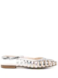 Anna F. metallic ballet flats - Silver