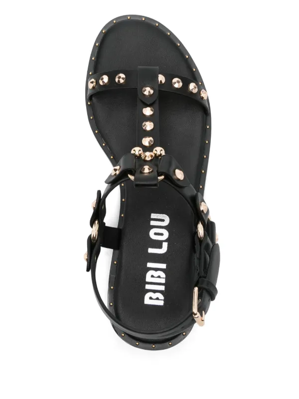 Bibi Lou Leather Sandals Black FARFETCH JO
