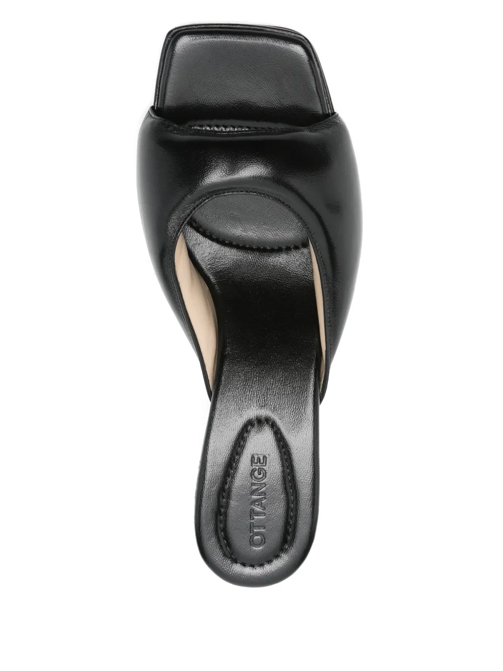 Ottange 65mm leather mules Black