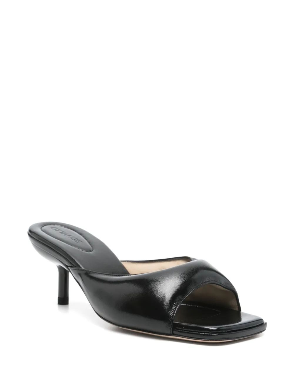 Ottange 65mm leather mules Black