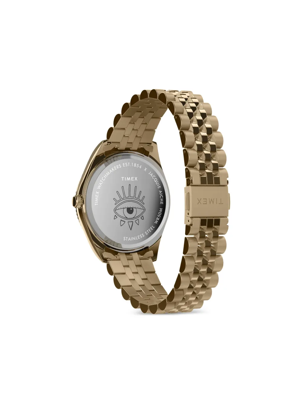 TIMEX x Jacquie Aiche roestvrijstalen Eye 38mm horloge - Roze