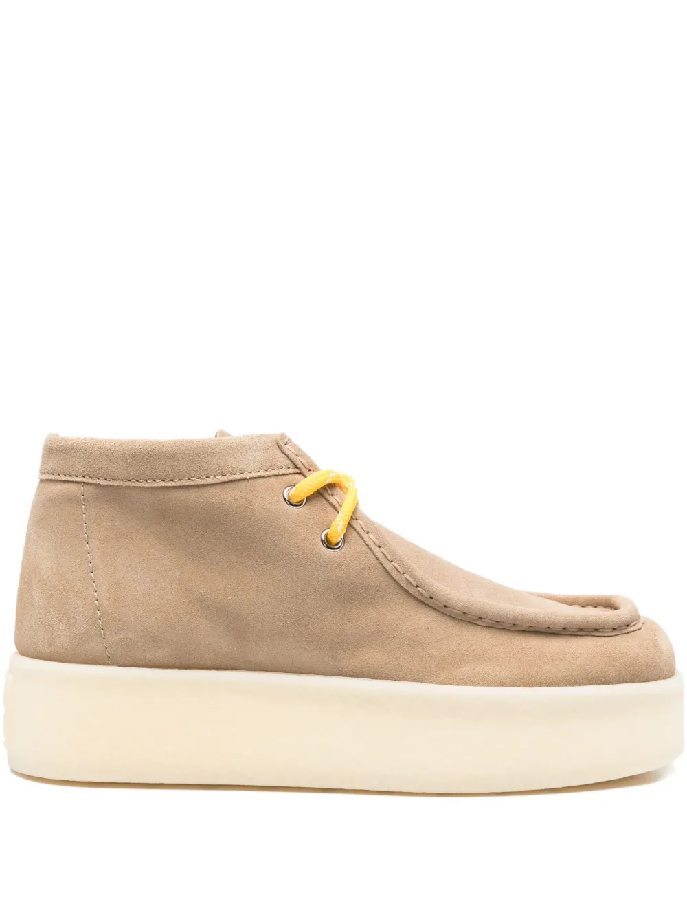 Miu 45 mm suède desert boots Beige