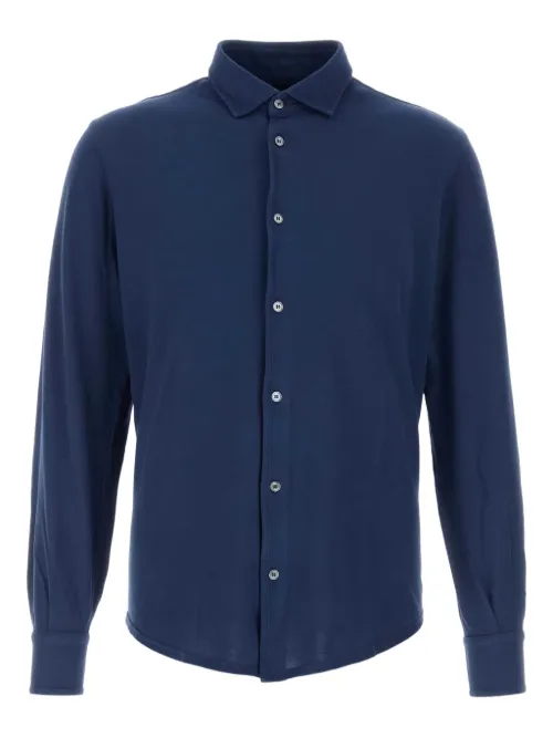 Chemise en coton piqué - Fedeli - Modalova