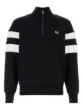 Fred Perry logo-embroidered sweatshirt - Black