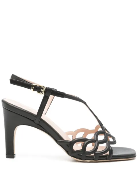 Evaluna 80mm leather sandals