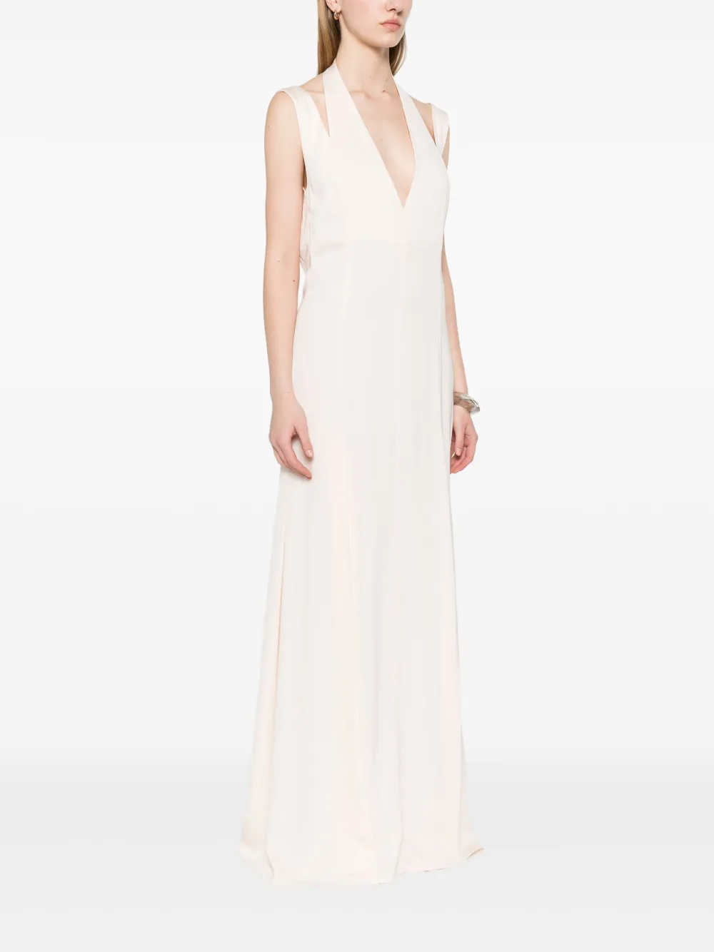 IRO Maxi-jurk met V-rug Roze