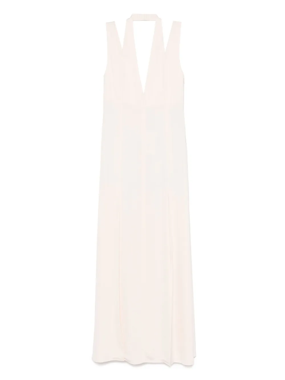 IRO Maxi-jurk met V-rug Roze