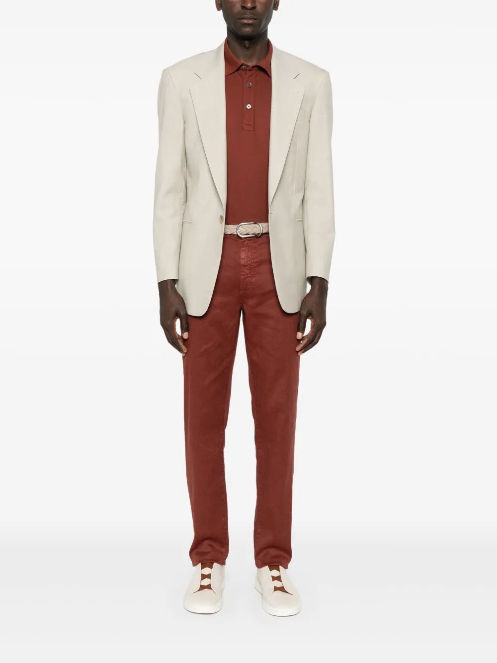 Zegna short-sleeves polo shirt - Bruin
