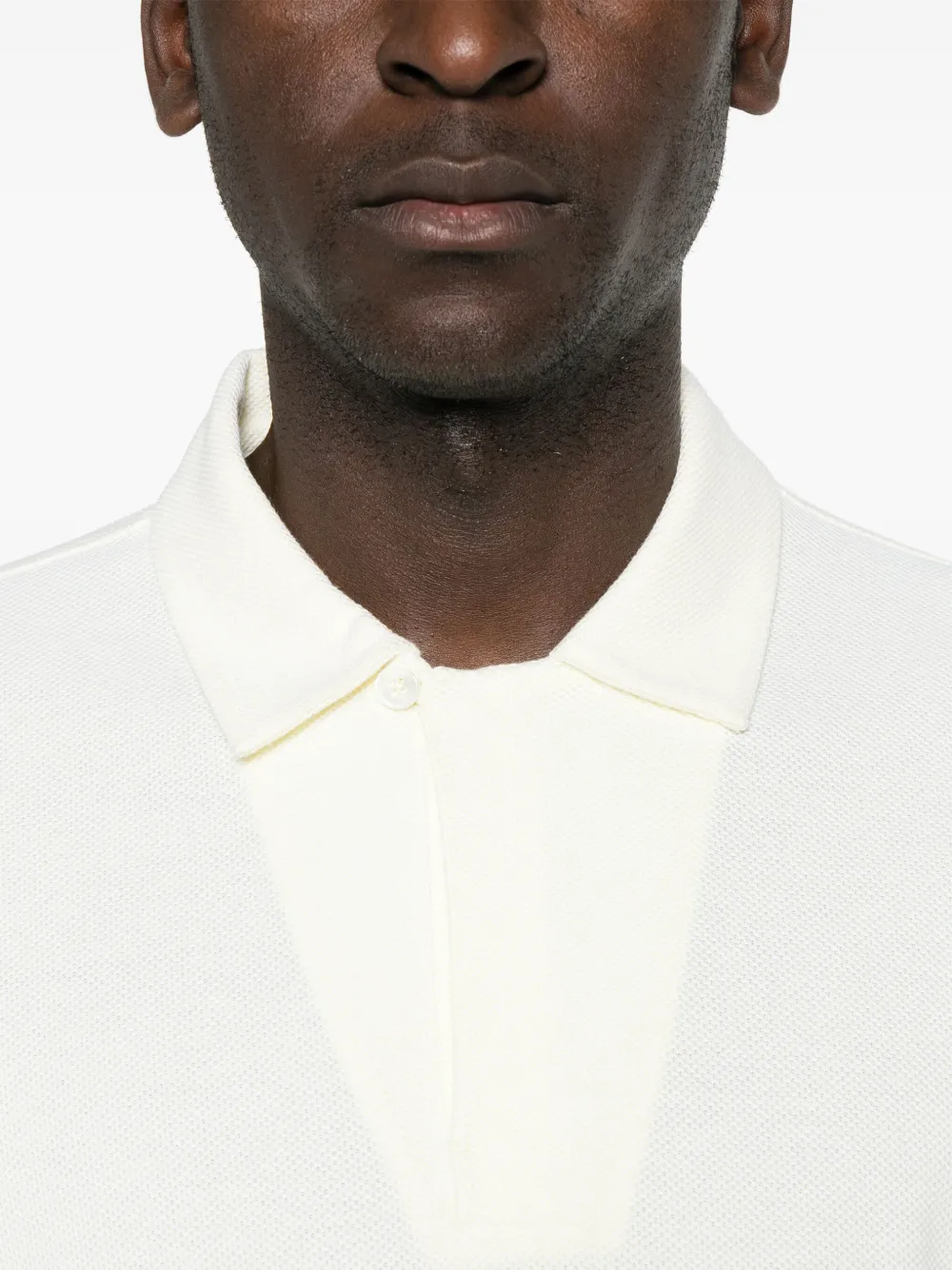 Zegna Poloshirt met textuur Geel