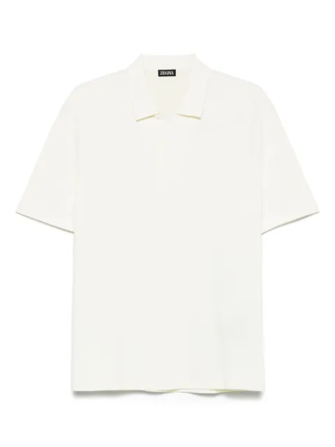Zegna textured polo shirt
