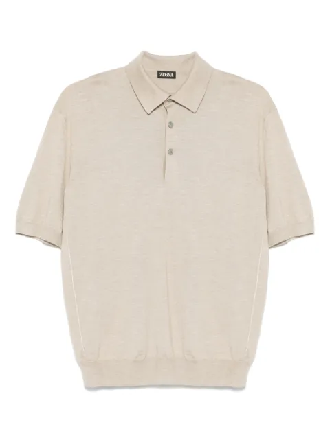 Zegna fine-knit polo shirt