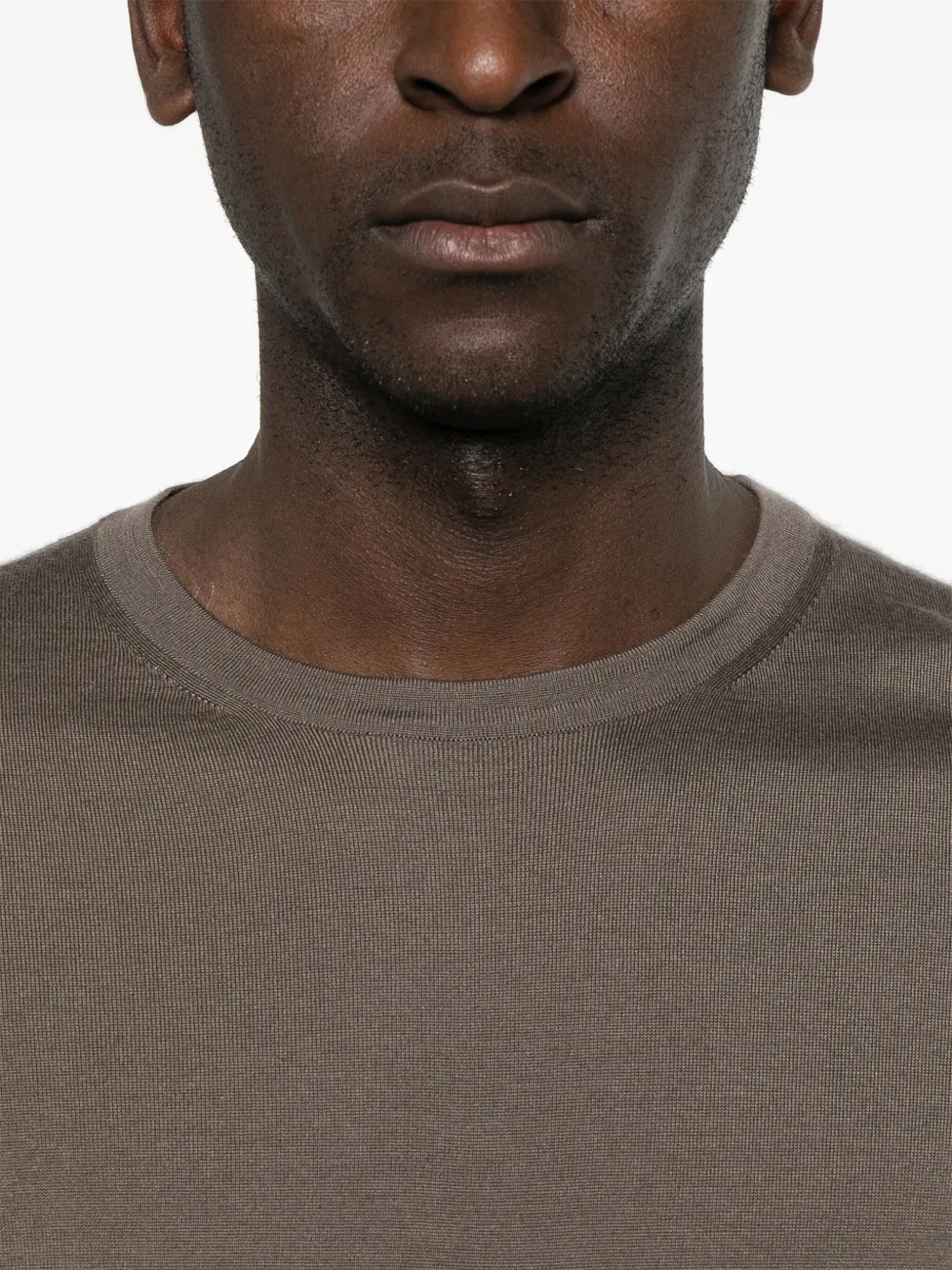 Zegna Fijngebreide top Bruin