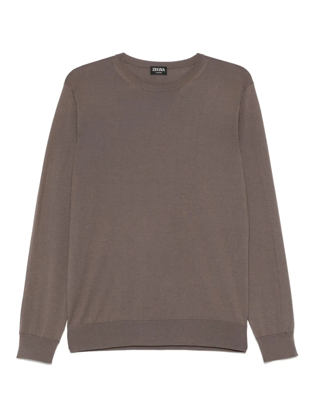 Zegna Fijngebreide top Bruin