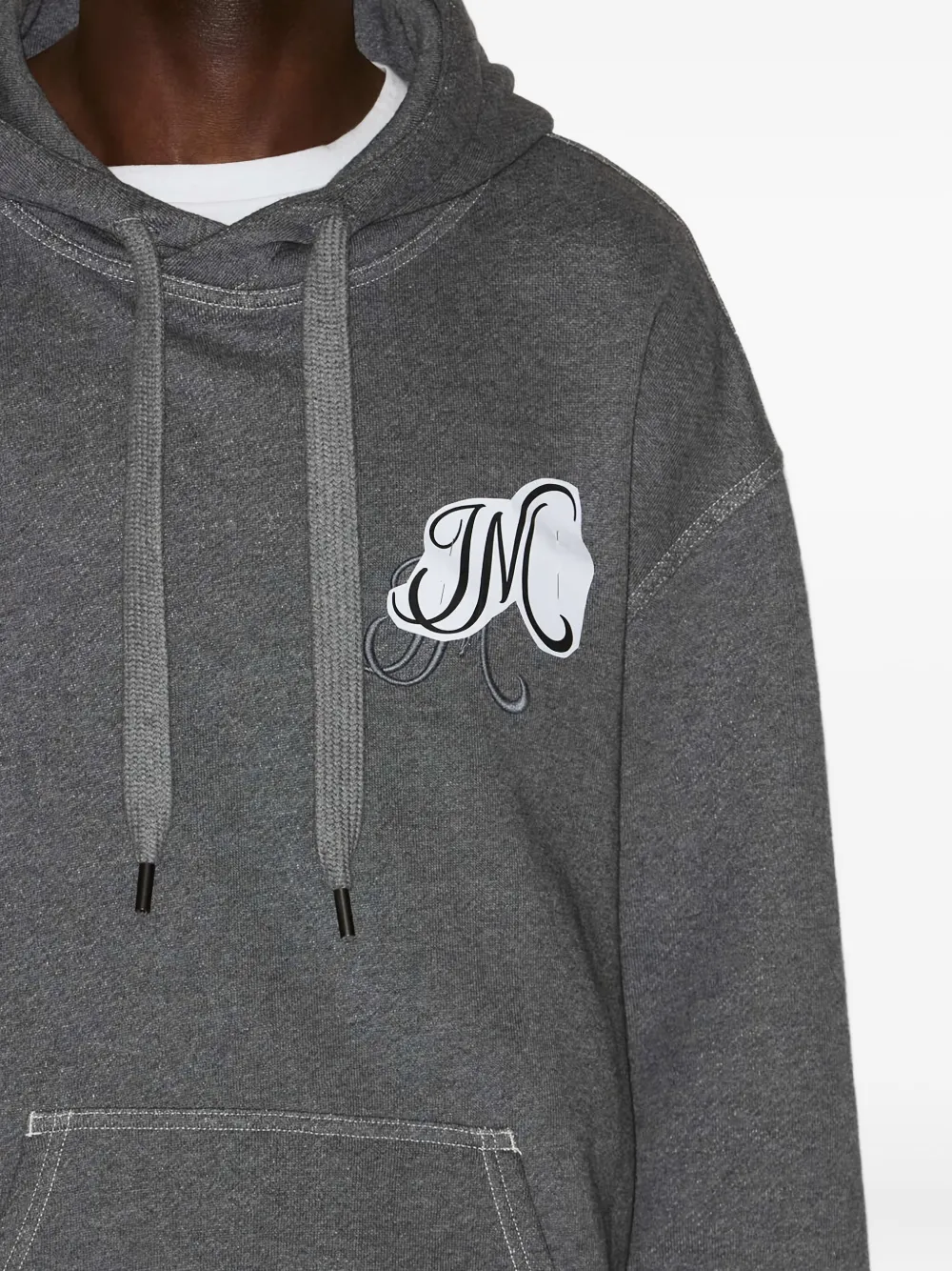MARANT Hoodie met geborduurd logo Grijs