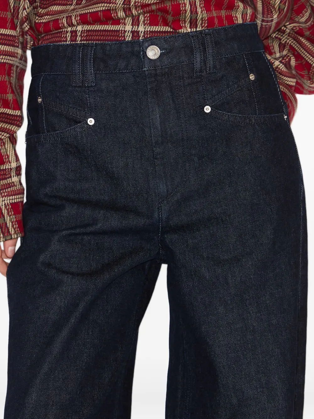 ISABEL MARANT Lemony broek met wijde pijpen Blauw