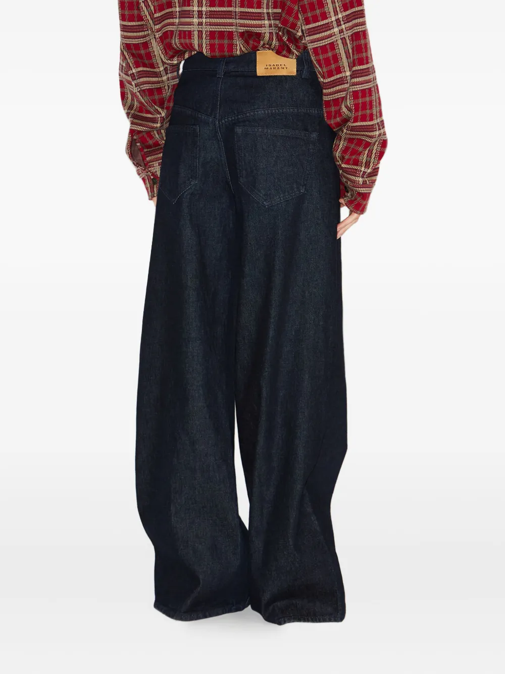 ISABEL MARANT Lemony broek met wijde pijpen Blauw