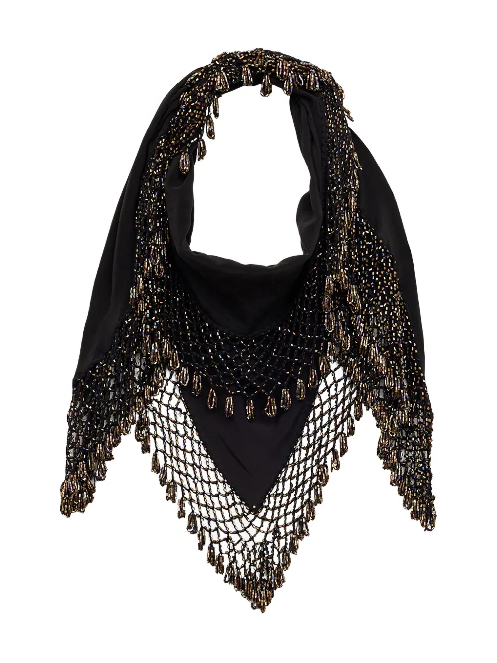 ISABEL MARANT Ezane beaded neckerchief | Black | Image 1