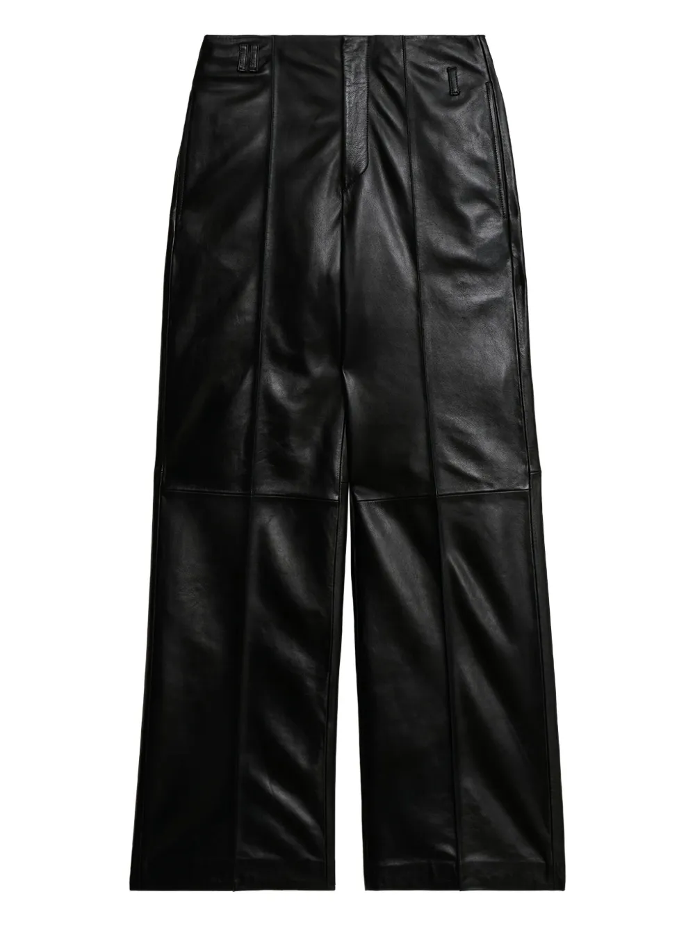 Isabel Marant Ciara Leather Trousers In Black