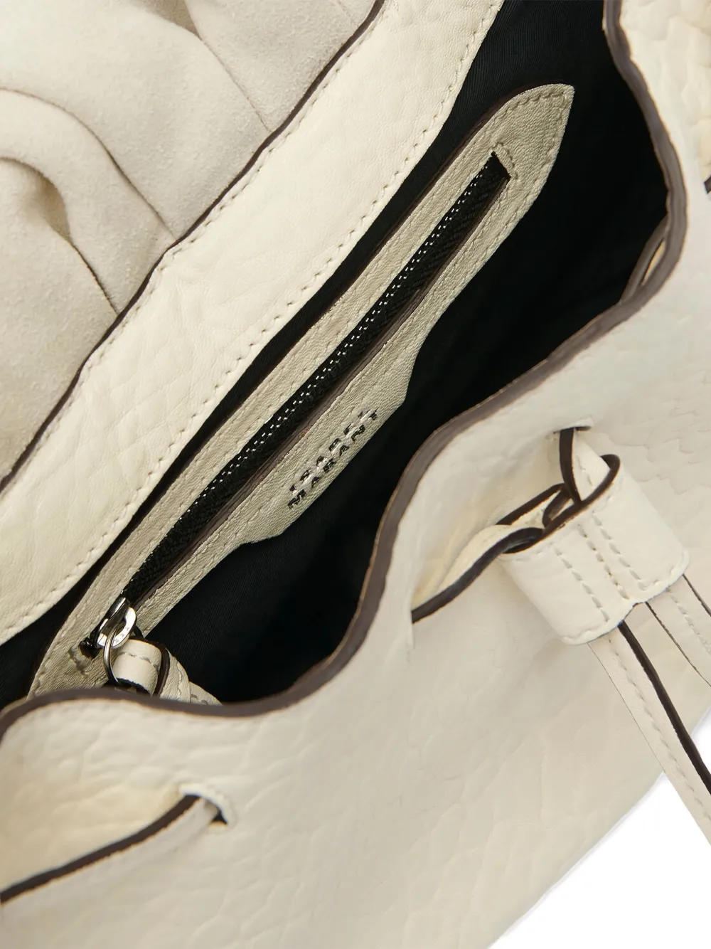 Isabel Marant Bolton Leather Shoulder Bag In White