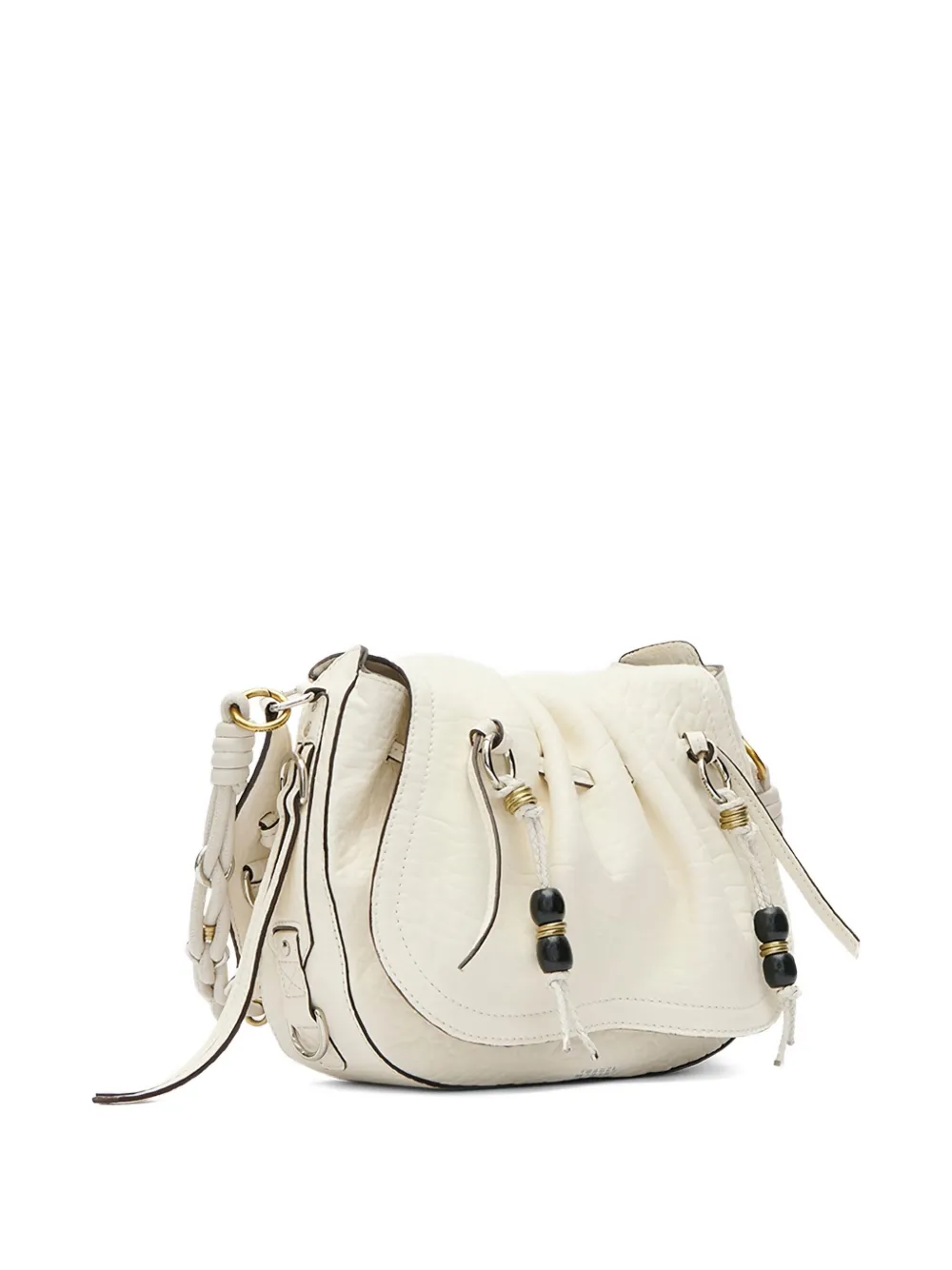 Isabel Marant Bolton Leather Shoulder Bag In White