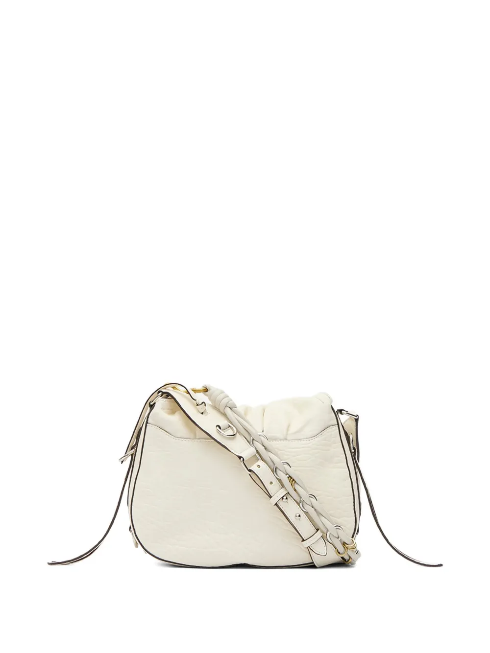 Isabel Marant Bolton Leather Shoulder Bag In White