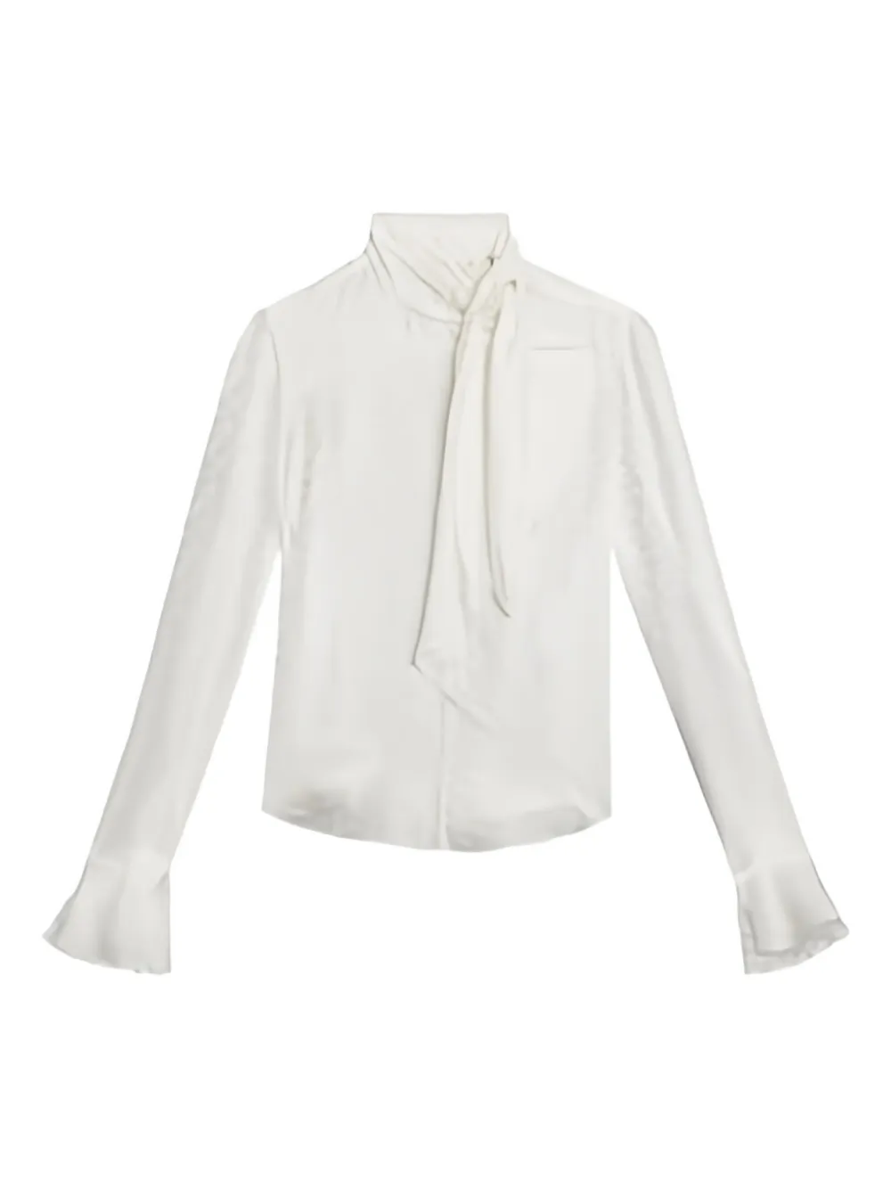 Isabel Marant Raphaella Ruffled-cuff Blouse In Multi