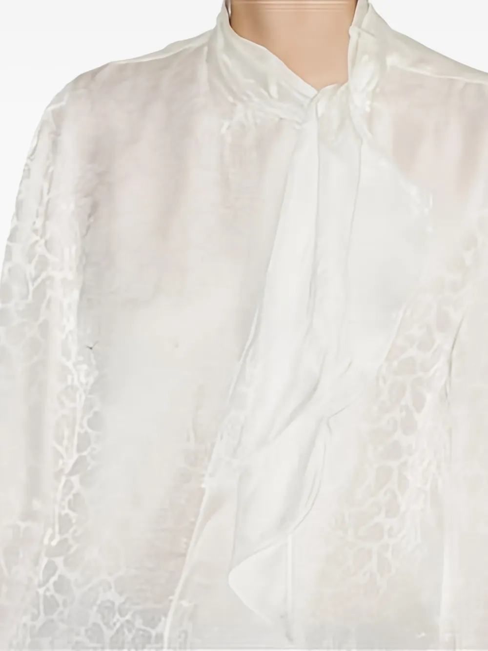 Isabel Marant Raphaella Ruffled-cuff Blouse In Multi