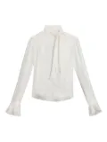 ISABEL MARANT Raphaella ruffled-cuff blouse - White