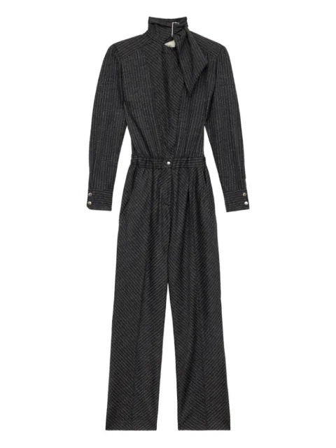 ISABEL MARANT pinstripe high-neck jumpsuit
