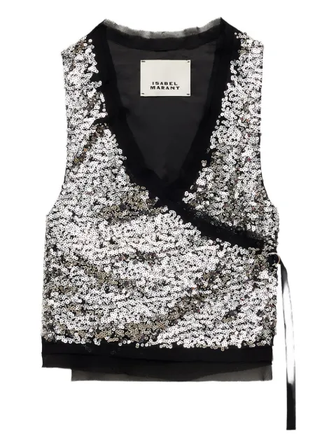 ISABEL MARANT Tahina sequined vest