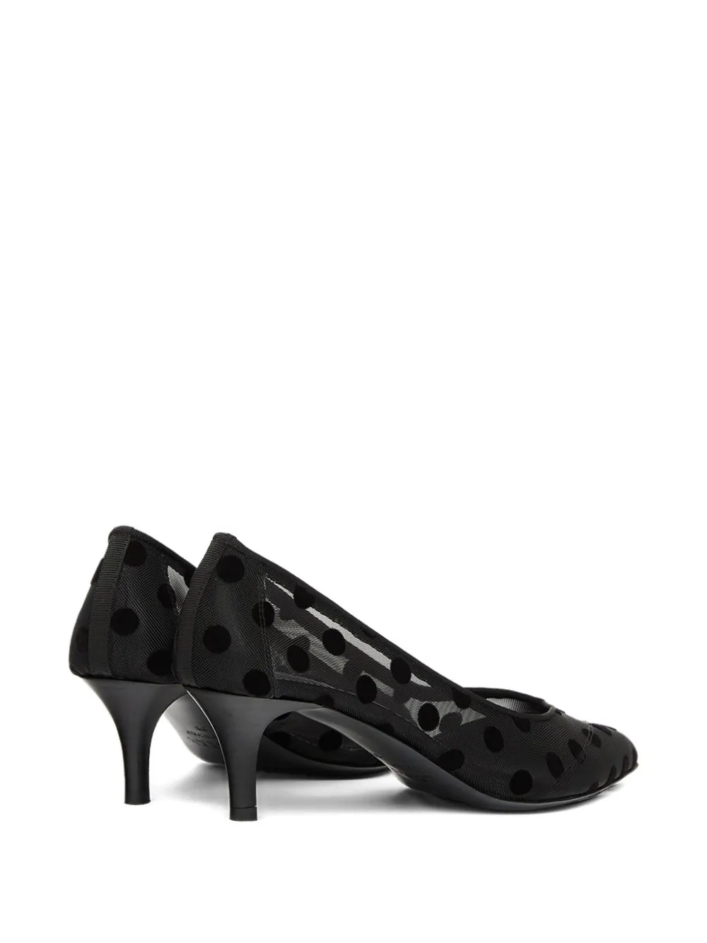 Isabel Marant Peleo Polka-dot Mesh Pumps In Black