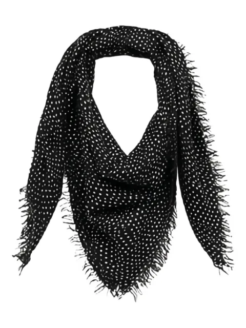ISABEL MARANT Alecia polka-dot fringed scarf