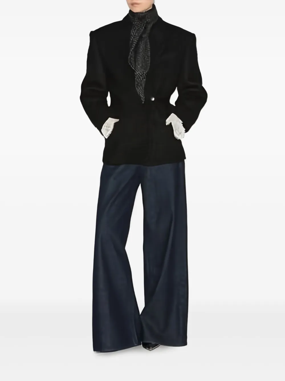 ISABEL MARANT Alecia polka-dot fringed scarf | Image 2