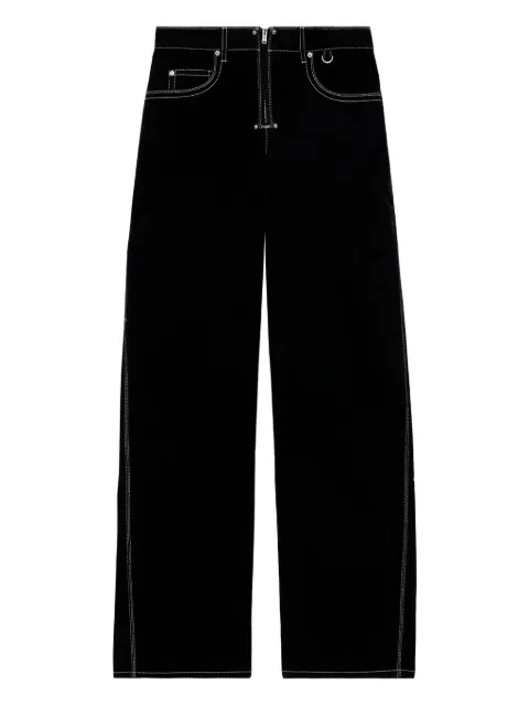 ISABEL MARANT Stelyna contrast-stitch trousers