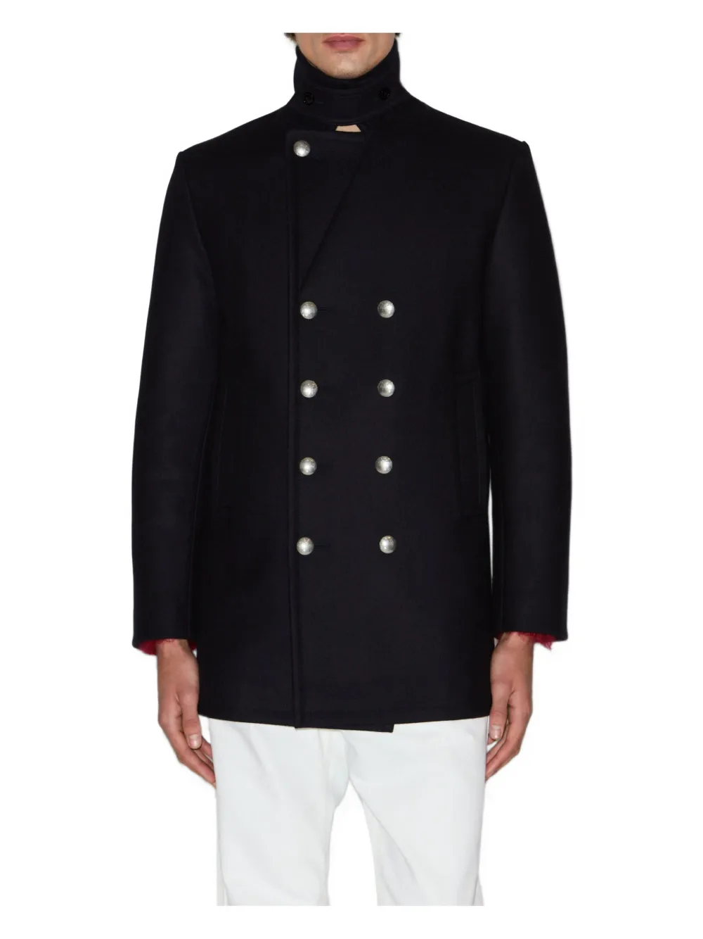 Isabel Marant Double-breasted Peacoat In Black