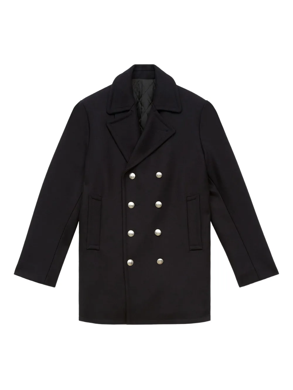 Isabel Marant Double-breasted Peacoat In Black