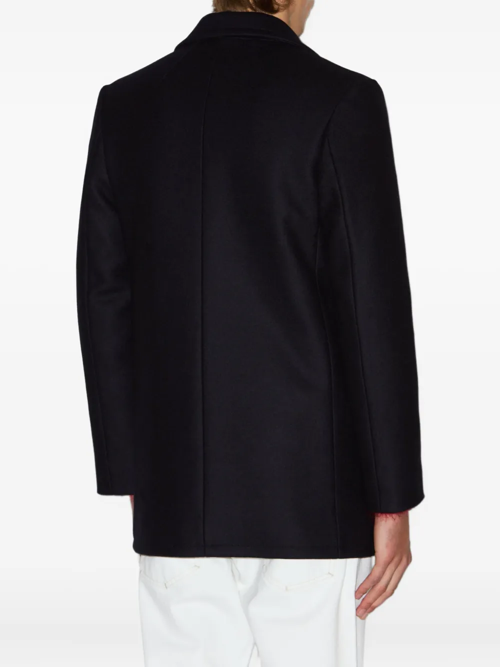 Isabel Marant Double-breasted Peacoat In Black
