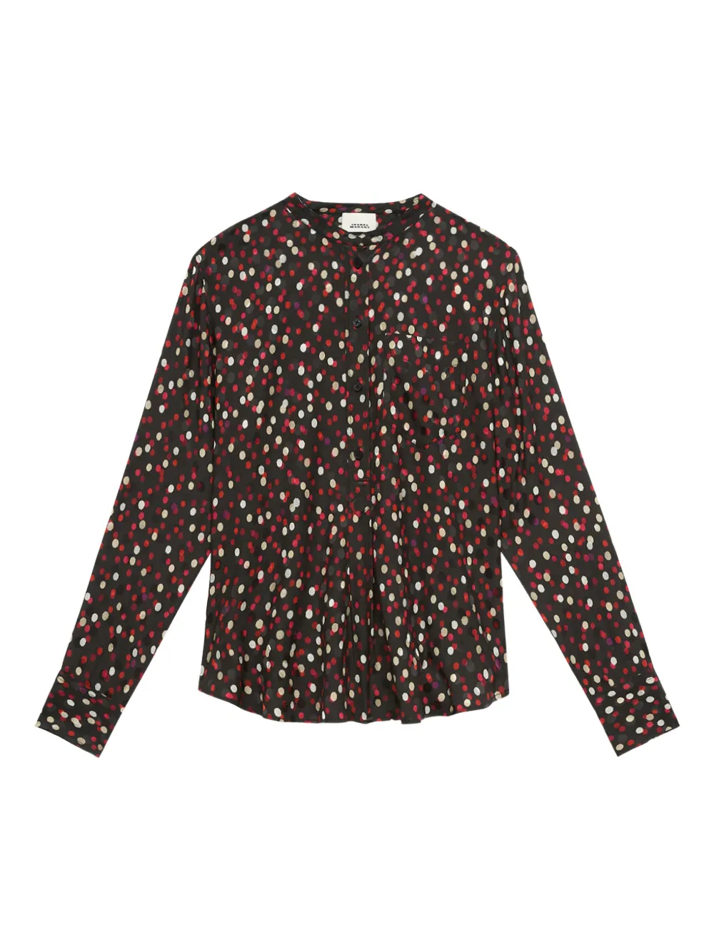 ISABEL MARANT buttoned polka-dot shirt | Brown | Image 1