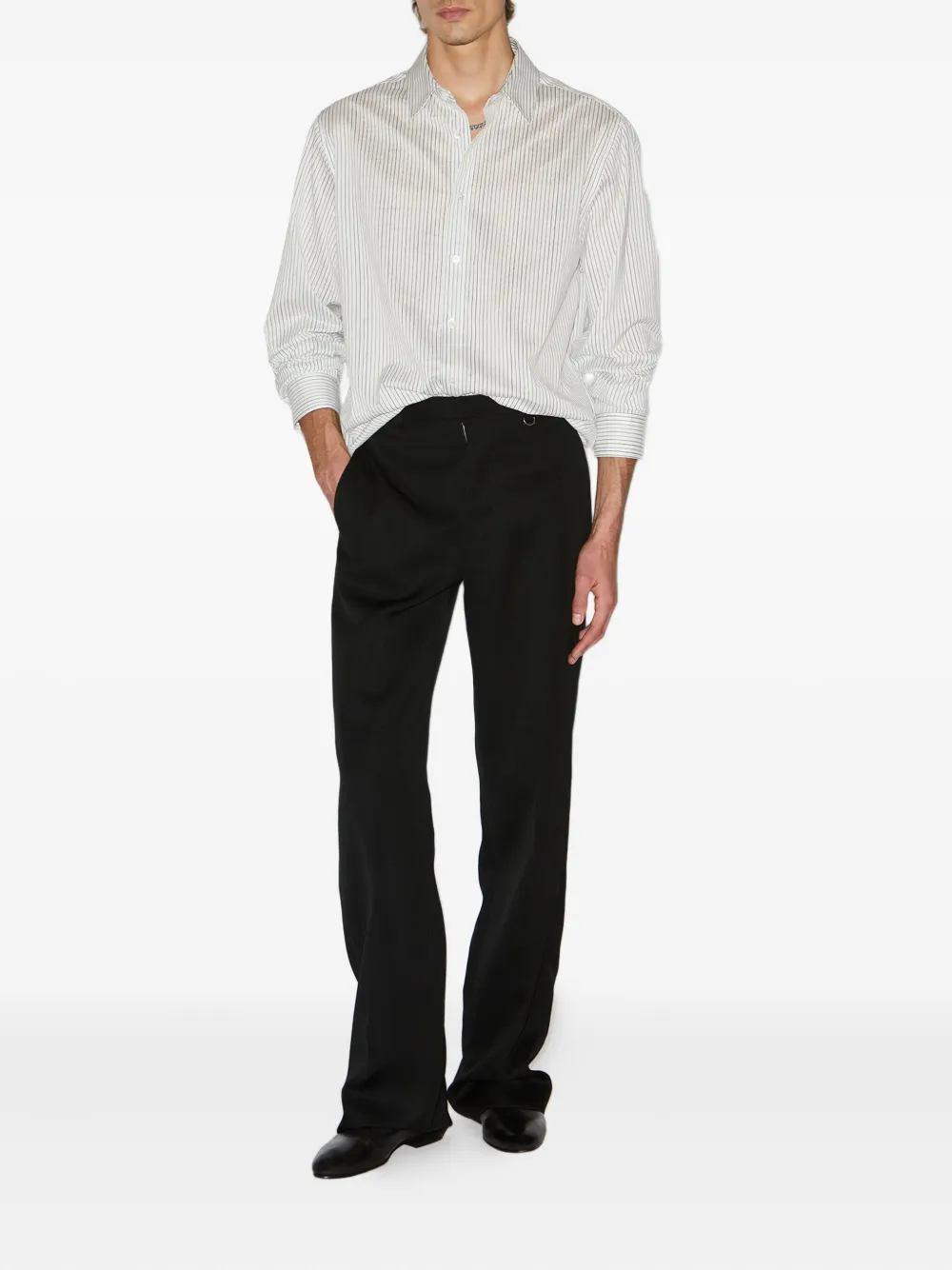 Isabel Marant Donovan Pleated-front Trousers In Black