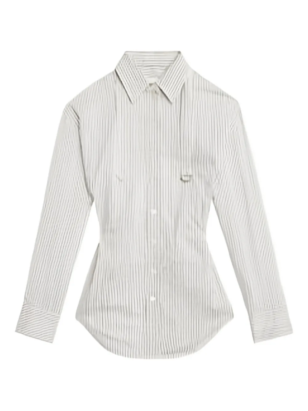Isabel Marant Aurora Pinstriped Shirt In White