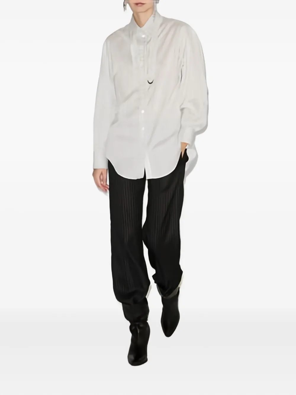 ISABEL MARANT Aurora blouse met krijtstreep - Wit