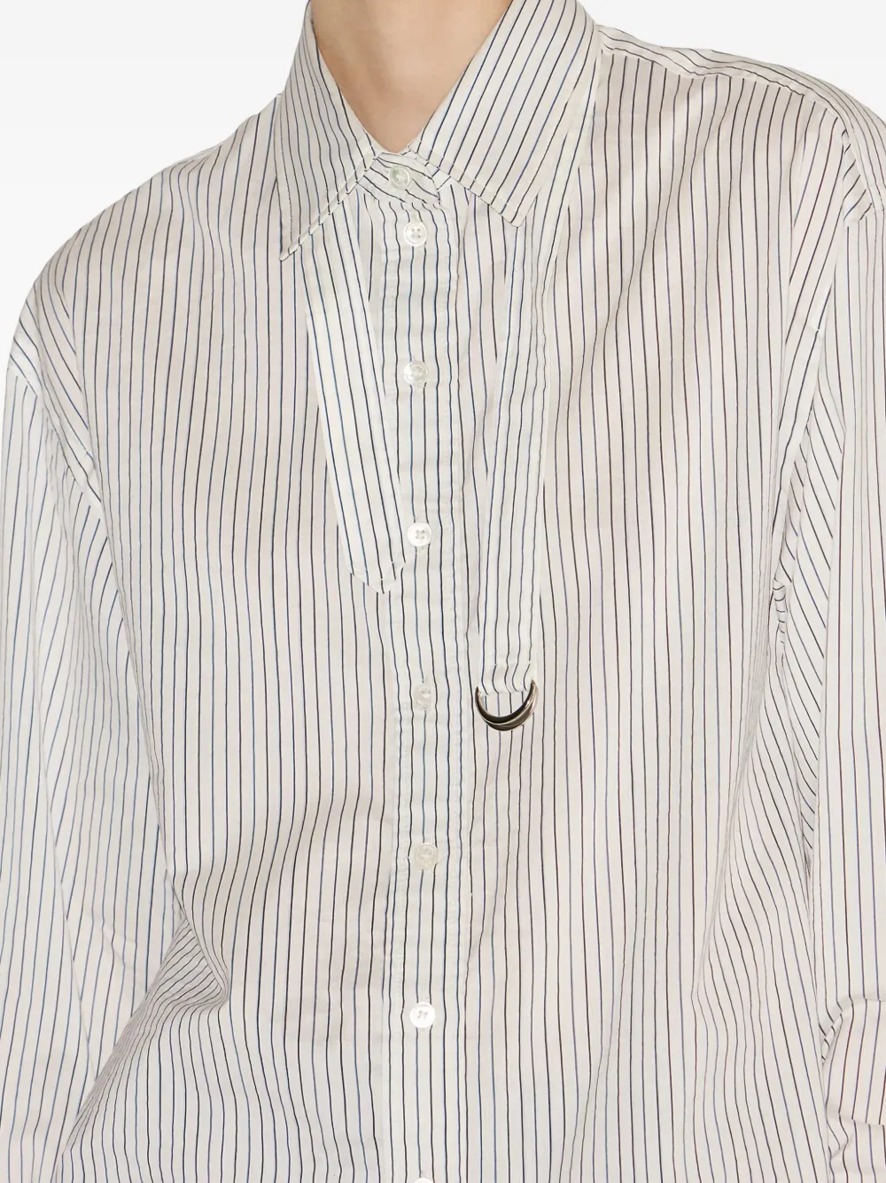 ISABEL MARANT Aurora blouse met krijtstreep Wit