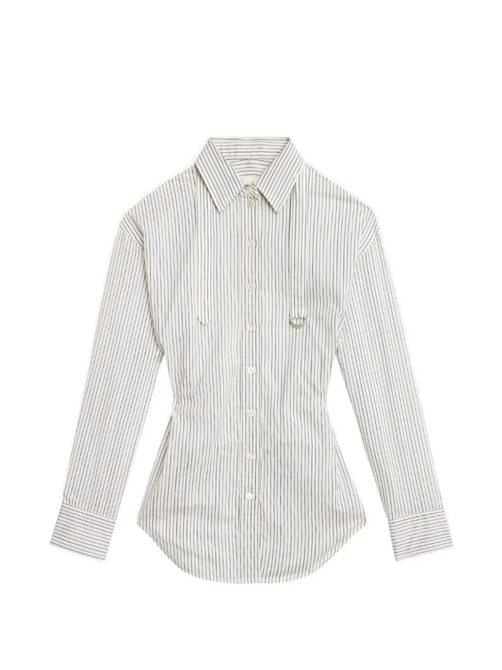 ISABEL MARANT Aurora pinstriped shirt - White