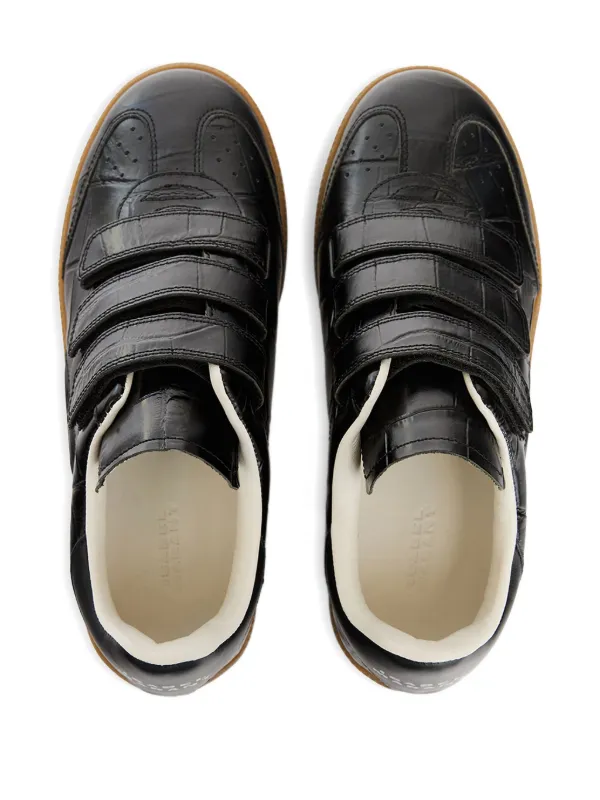 ISABEL MARANT Beth crocodile-effect Sneakers | Black | FARFETCH ISABEL MARANT Beth crocodile-effect Sneakers | Black | FARFETCH