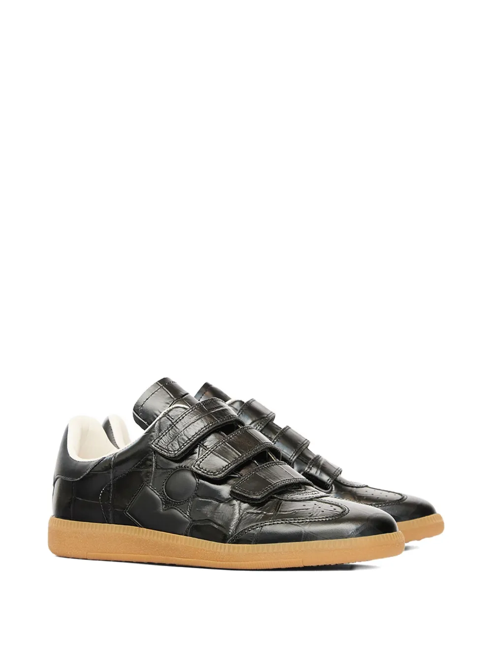 ISABEL MARANT Beth sneakers met krokodillen-reli�f - Zwart