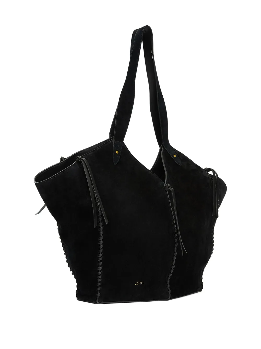 Isabel Marant Tampa Leather Shoulder Bag In Black