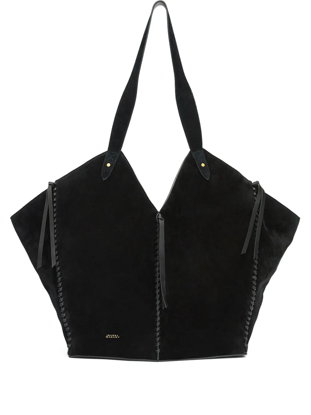 Isabel Marant Tampa Leather Shoulder Bag In Black